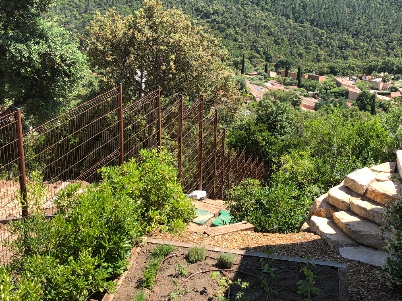 Brande de bruyere naturelle épaisse : clôture brise vue occultante pour  jardin